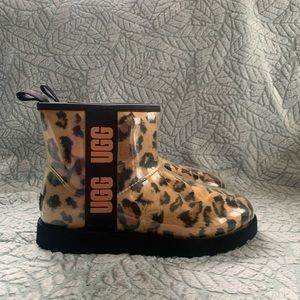Ugg Size 8 Animal Print With Clear Covering